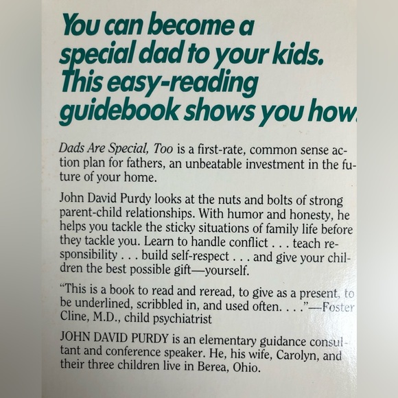 Vintage 1985 1st Edition Dads Are Special Too Book - Picture 2 of 8